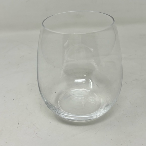 TIFFANY AND COMPANY Stemless Crystal Wine Glass Replacement Piece Signed 4.5” - Picture 1 of 3